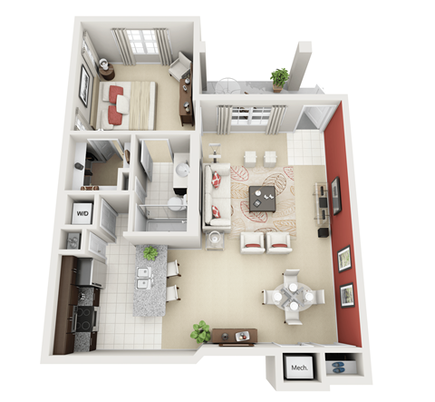 Solaire Coconut Creek A6 Floor Plans
